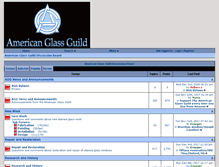 Tablet Screenshot of americanglassguild.com