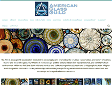 Tablet Screenshot of americanglassguild.org